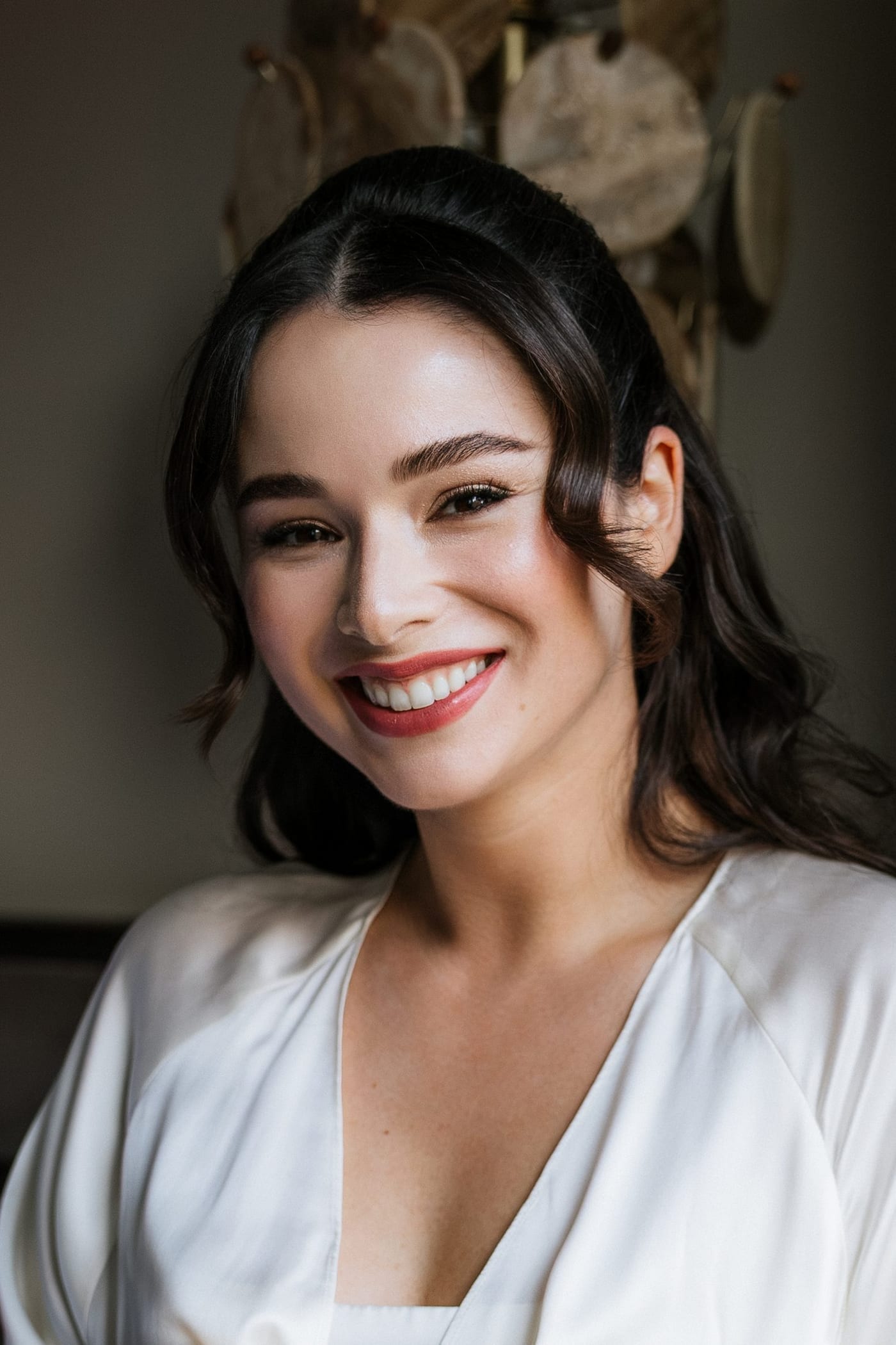 Bridal makeup by Valeria — a bride with soft, radiant, natural-looking makeup